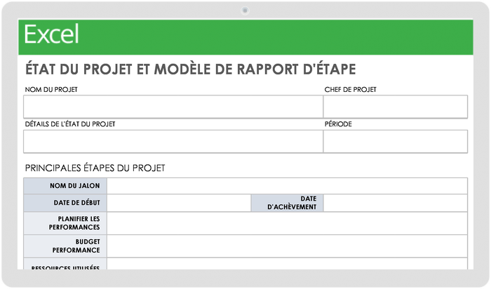 État du projet et rapport d'étape