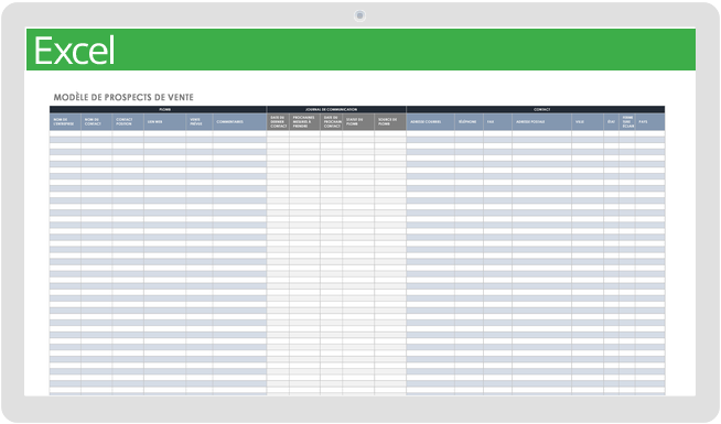 Modèle de prospects commerciaux